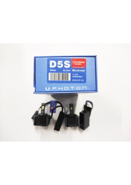 Photon Milestone D5S 12V-24V LED Xenon Beyaz 14000 Lümen Ballast Version