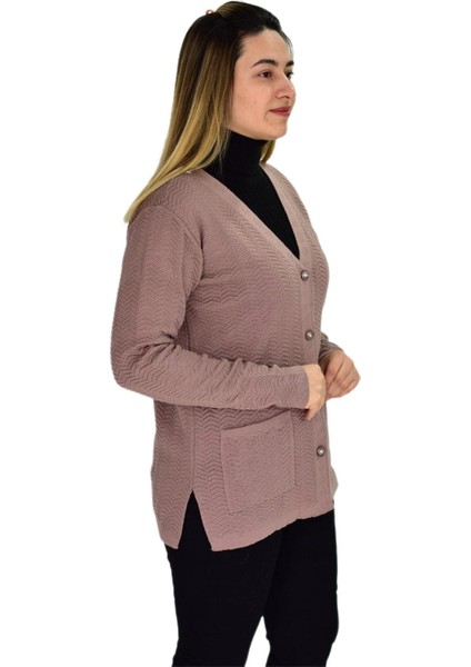 Kadın Cepli Triko Hırka BGL-ST03349 modelleri