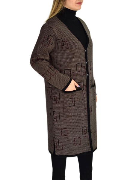 Kadın Triko Uzun Hırka UC1574 BGL-ST03457 modelleri