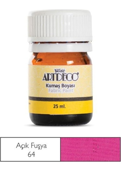 Kumaş Boyası 64 Açık Fuşya 25 ml