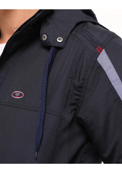 Koyu Lacivert Erkek Mıcropoly Kumaş Içi Polarlı Kapüşonlu Kışlık Eşofman Takım EDY2597L fiyatları