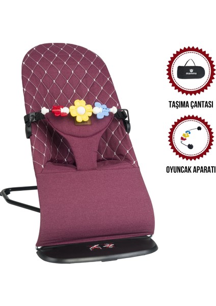 Smile Cotton Sallanır Üç Kademeli Ana Kucağı ( Oyuncak Aparatı ve Seyahat Çantası )