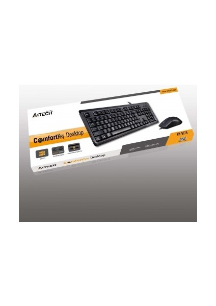 A4 Tech KR-9276 Q USB Standart Klavye+Optik Mouse