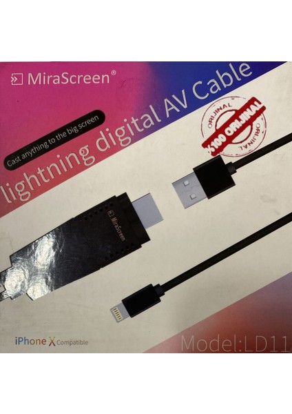 Iphone Lightning Hdmi Tv Görüntü Aktarımı X-11 Ios 13 -(7-8-X-11 Pro)