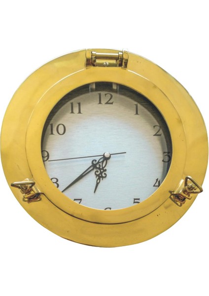 Pirinç Döküm Çap 30CM Lumbozlu Duvar Saati