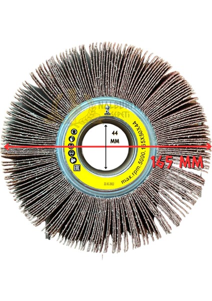 Flanşlı Mop Zımpara 165X50X44 - P60 Kum