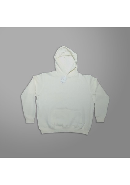 Kapşonlu Şardonlu Hoodie Bej