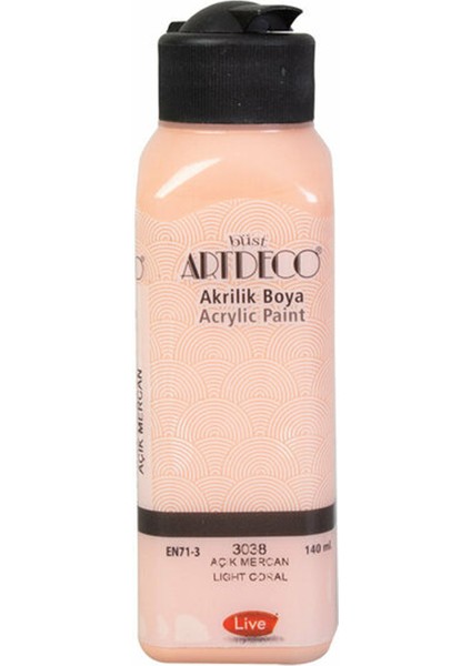 Akrilik Boya 140ML Açık Mercan