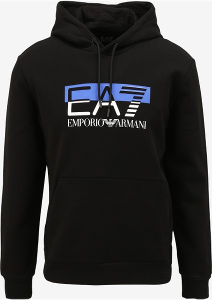 Ea7 Kapüşon Yaka Siyah Erkek Sweatshirt 6RPM02PJ07Z1200