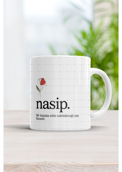 Özel Açıklamalı Nasip Motto Kupa Bardak