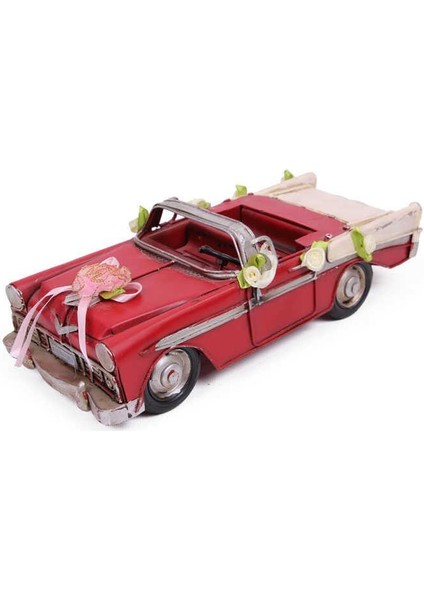 Dekoratif Metal Araba Üstü Açık Vintage Biblo k