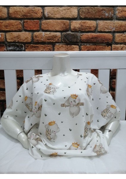 Poplin Kumaş ,pamuklu Bebek Emzirme Önlüğü