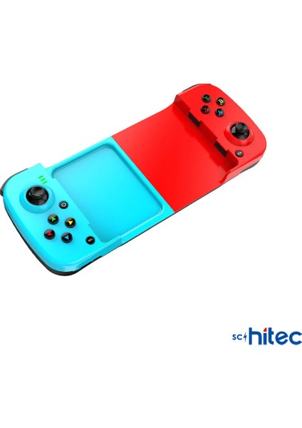 Android Ios Harmonyos Switch Androidtv Windows Akıllı Bluetooth Teleskopik Gamepad Joystick Kırmızı-Mavi D3