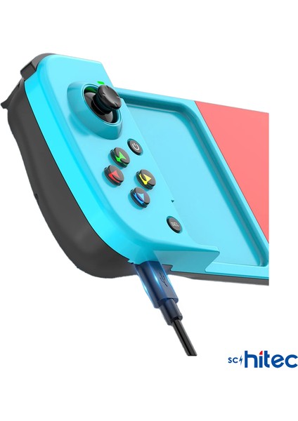 Android Ios Harmonyos Switch Androidtv Windows Akıllı Bluetooth Teleskopik Gamepad Joystick Kırmızı-Mavi D3
