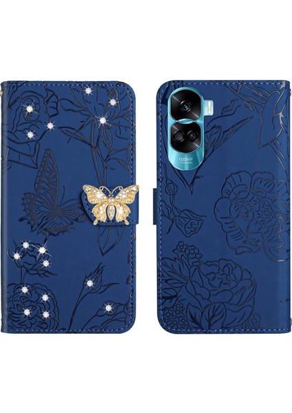Honor 90 Lite 5g Için Cüzdan Kelebek Kapağı Ayarlanabilir Boyun Kayışı Crossbody Lanyard Kılıf (Yurt Dışından) fırsatları