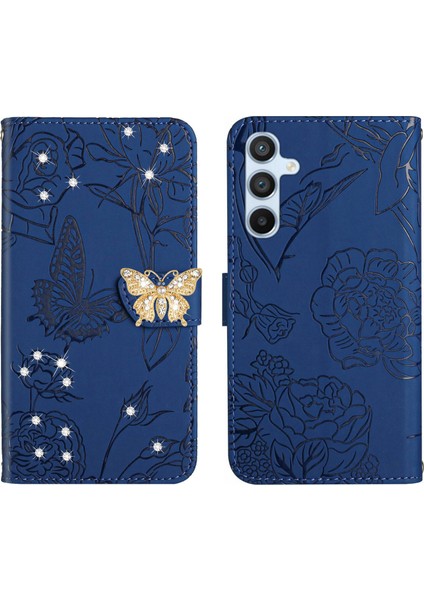 Samsung Galaxy A25 5g Için Cüzdan Kelebek Kapağı Ayarlanabilir Boyun Kayışı Crossbody Lanyard Kılıf (Yurt Dışından)