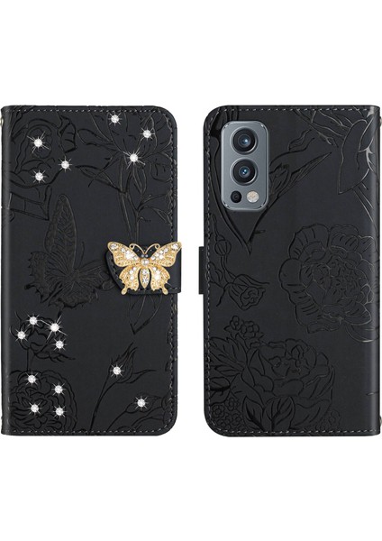 Oneplus Nord 2 5g Için Cüzdan Kelebek Kapağı Ayarlanabilir Boyun Kayışı Crossbody Lanyard Kılıf (Yurt Dışından) fırsatları