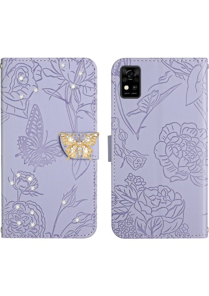 Zte Blade A31 Için Cüzdan Kelebek Kapağı Ayarlanabilir Boyun Kayışı Crossbody Lanyard Kılıf (Yurt Dışından) fırsatları