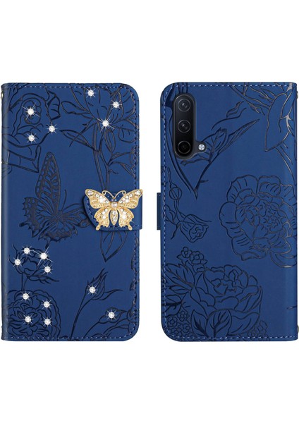 Oneplus Nord Ce 5g Için Cüzdan Kelebek Kapağı Ayarlanabilir Boyun Kayışı Crossbody Lanyard Kılıf (Yurt Dışından)