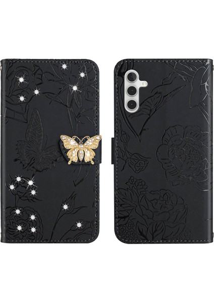 Samsung Galaxy A04S Için Cüzdan Kelebek Kapağı Ayarlanabilir Boyun Kayışı Crossbody Lanyard Kılıf (Yurt Dışından) fırsatları
