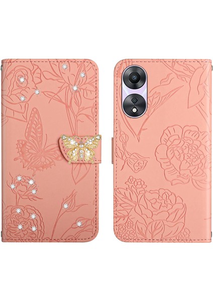 Oppo Reno 8t 5g Için Cüzdan Kelebek Kapağı Ayarlanabilir Boyun Kayışı Crossbody Lanyard Kılıf (Yurt Dışından) fırsatları
