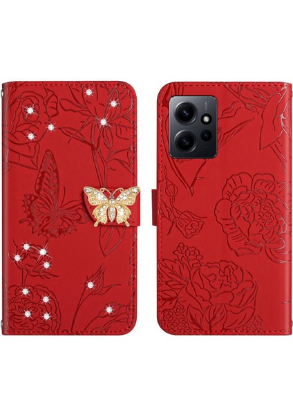 Xiaomi Redmi Note 12 4g Için Cüzdan Kelebek Kapağı Ayarlanabilir Boyun Kayışı Crossbody Lanyard Kılıf (Yurt Dışından) fırsatları