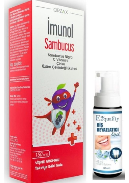 Ocean Imunol Sambucus Sıvı Takviye Edici Gıda 150 Ml - Diş Beyazlatıcı Köpük