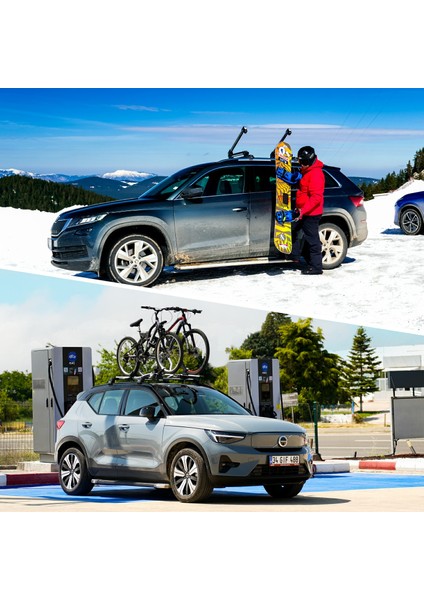 Renault Koleos 2017-2023 Turtle Air2 Ara Atkı Gri