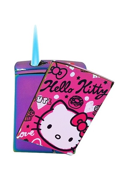 Hello Kitty Baskılı Sigara Tabakası ve Kaydırmalı Çakmak Seti Kişiye Özel Isimli (Tabaka Isimlidir)