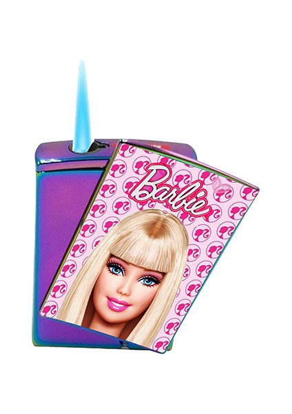 Barbie Baskılı Sigara Tabakası ve Kaydırmalı Çakmak Seti