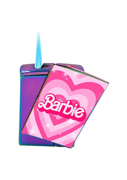 Barbie Baskılı Sigara Tabakası ve Kaydırmalı Çakmak Seti