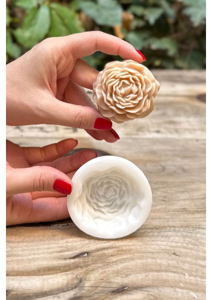 Şakayık Mini Mum Kalıbı ( Silikon )