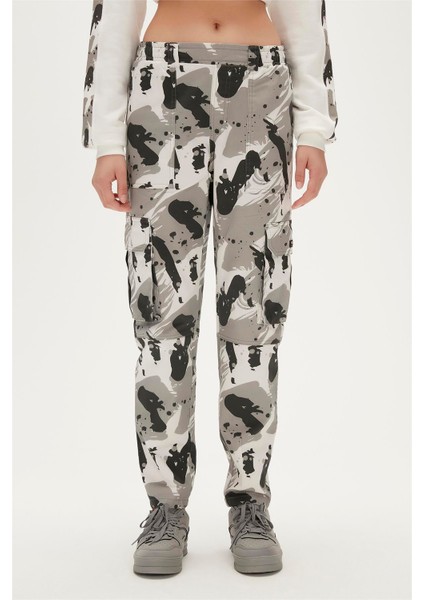 Gwen Cargo Sweatpants Off-White Beyaz Kadın Pantolon