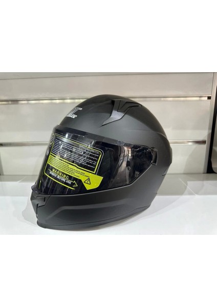 Kask Mts Pro 910 Güneş Gözlüklü Mat Siyah