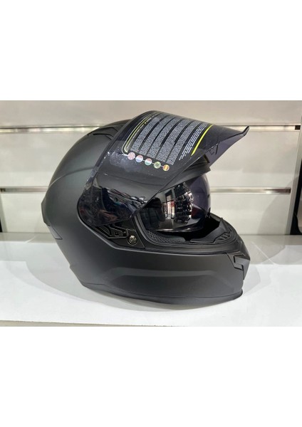 Kask Mts Pro 910 Güneş Gözlüklü Mat Siyah