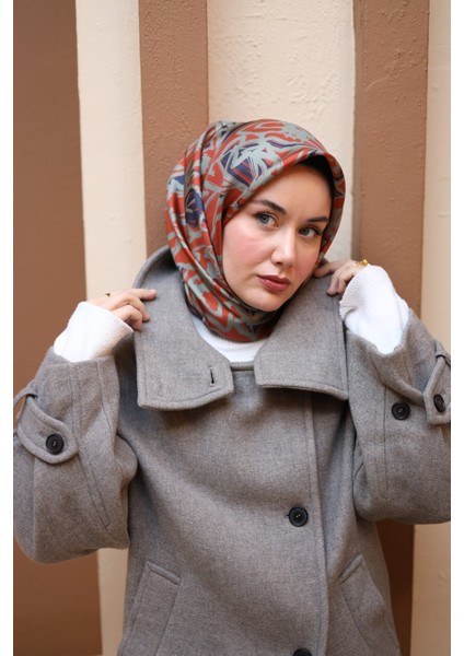 Twill Ipek Eşarp Lacivert, Küf Yeşili, Kiremit 11419-46 fiyatları