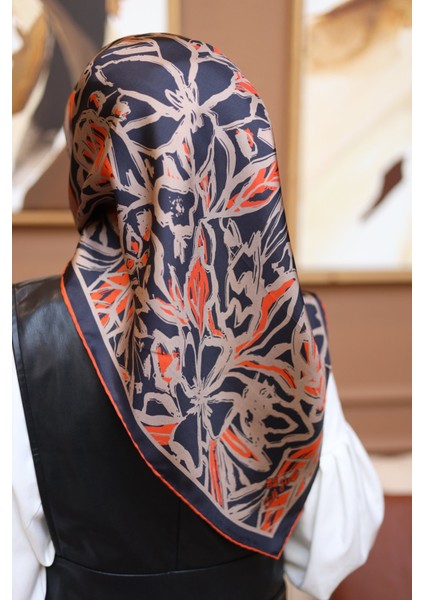 Twill Ipek Eşarp Turuncu, Vizon 11419-42 indirimleri