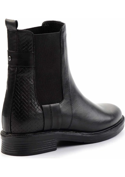 Siyah Leather Kadın Bot & Bootie K02531207103 fırsatları