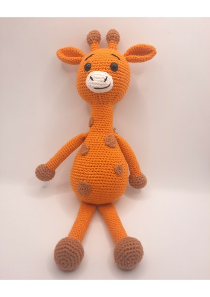 Amigurumi Örgü Oyuncak Bebek Uyku Arkadaşı Sevimli Zürafa