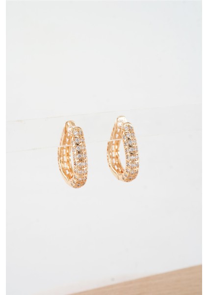 Kadın Vip Seri Xuping Rose Gold Küpe Seti