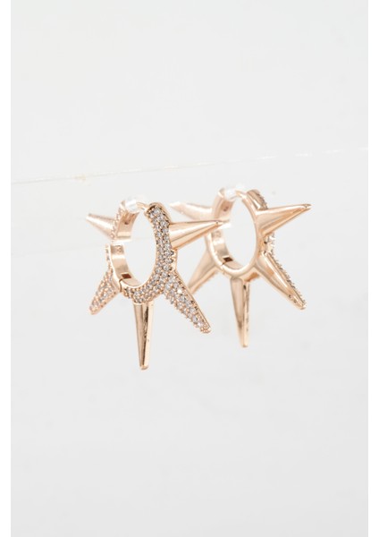 Kadın Vip Seri Xuping Rose Gold Küpe Seti