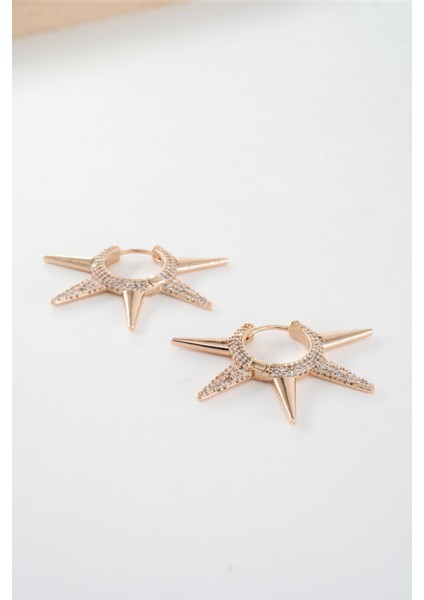 Kadın Vip Seri Xuping Rose Gold Küpe Seti modelleri