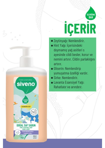 %100 Doğal Sıvı Kastil Sabun Lavanta Yağlı Yoğun Nemlendirici Arındırıcı Bitkisel Vegan 1000 ml