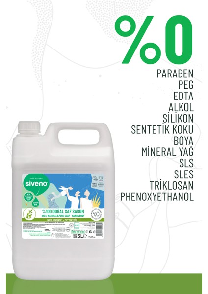 %100 Doğal Sıvı Kastil Sabun Zeytinyağlı Yoğun Nemlendirici Bitkisel Vegan 5000 ml modelleri
