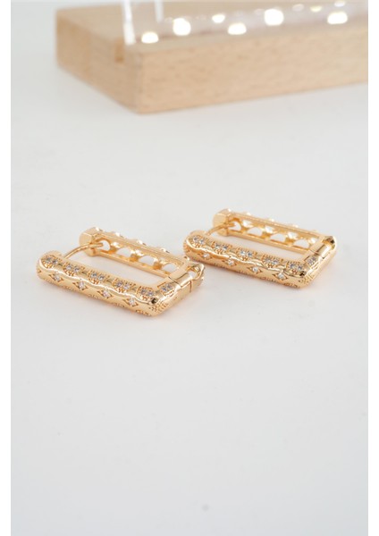 Kadın Vip Seri Xuping Rose Gold Küpe Seti