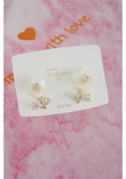 Kadın Vip Seri Baget Zirkon Taşlı 925 Ayar Gümüş Klipsli Küpe Seti