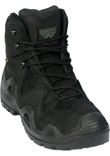 BLK-2047 Nubuk Deri Waterproof Astar Arazi ve Askeri Bot Siyah Rengi Yarım Boy fiyatları