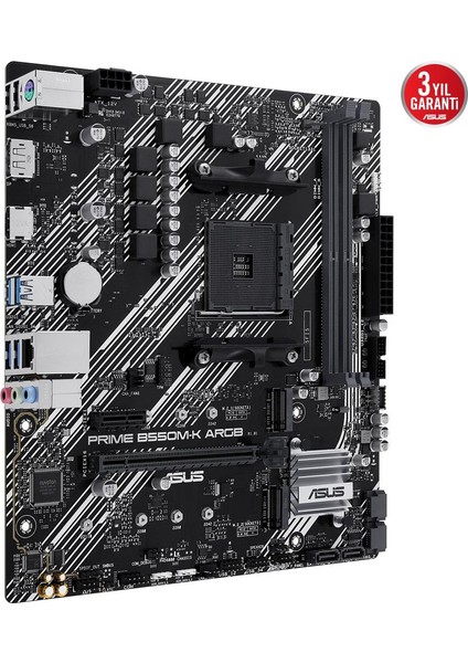 PRIME B550M-K ARGB DDR4 5100MHz mATX M.2 AMD HDMI DP AM4