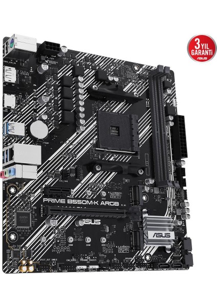 PRIME B550M-K ARGB DDR4 5100MHz mATX M.2 AMD HDMI DP AM4