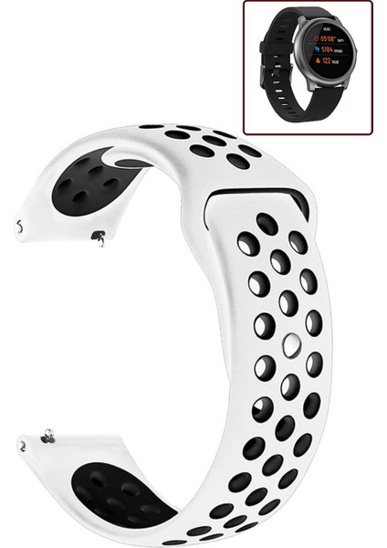 Haylou Watch LS05 Akıllı Saat Uyumlu Kordon Yumuşak Dokulu Delikli Desenli Silikon Kayış